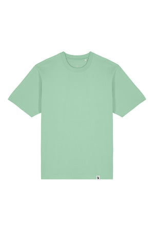 Tricou unisex Friz, model simplu – Misty Jade – față