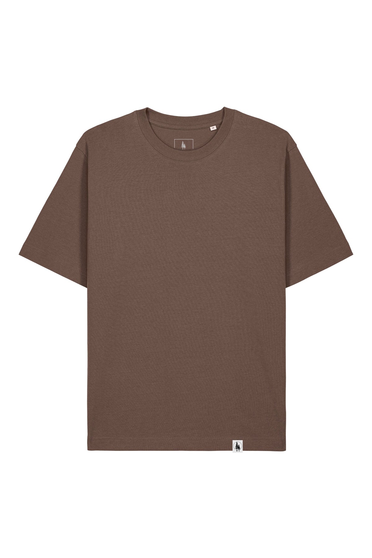 Tricou unisex Friz, model simplu – Mocha – față