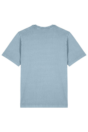 Tricou unisex Friz Vintage, Logo Brodat – G. Dyed Blue Stone – spate