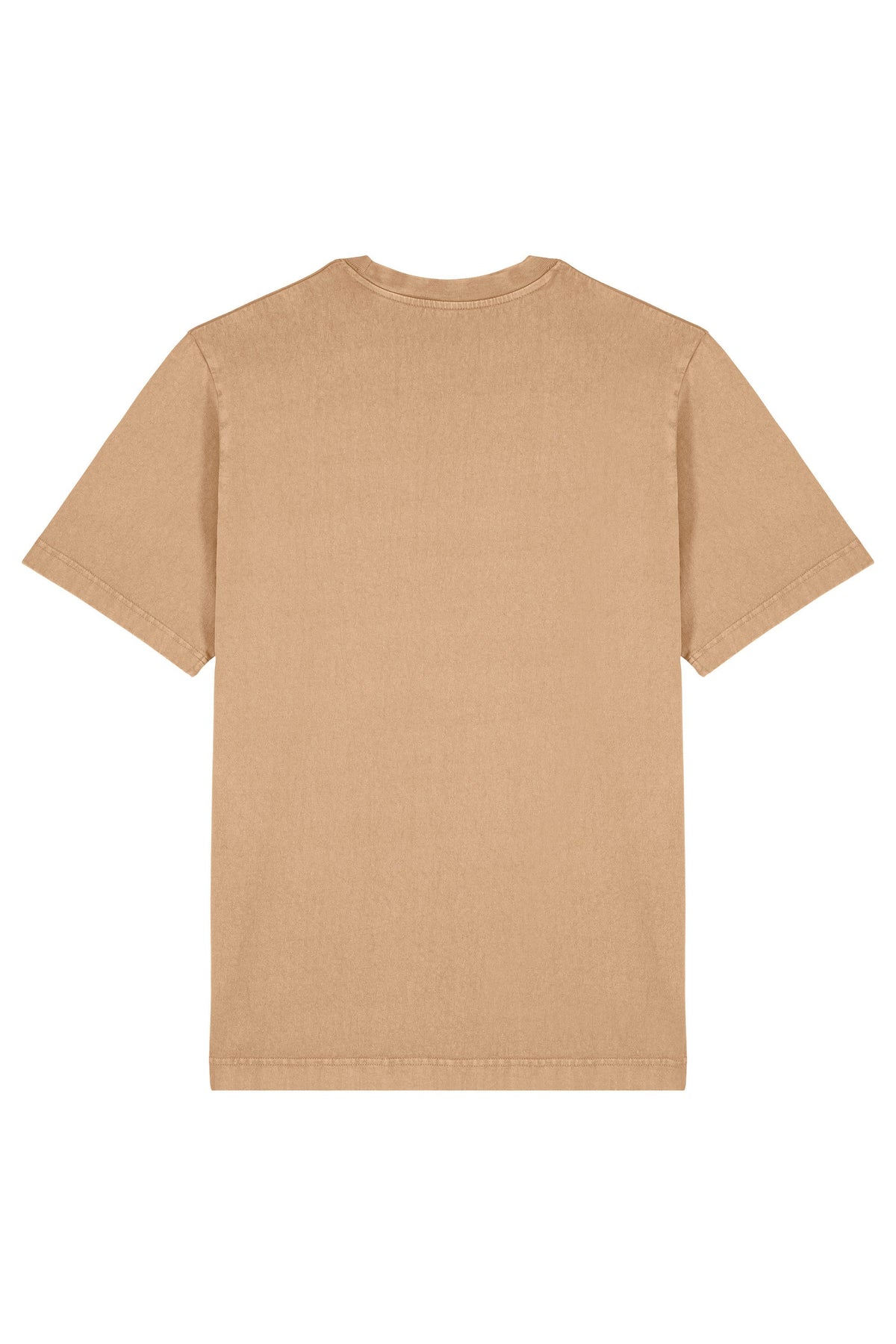 Tricou Friz Vintage print Time to G. Dyed Latte - spate
