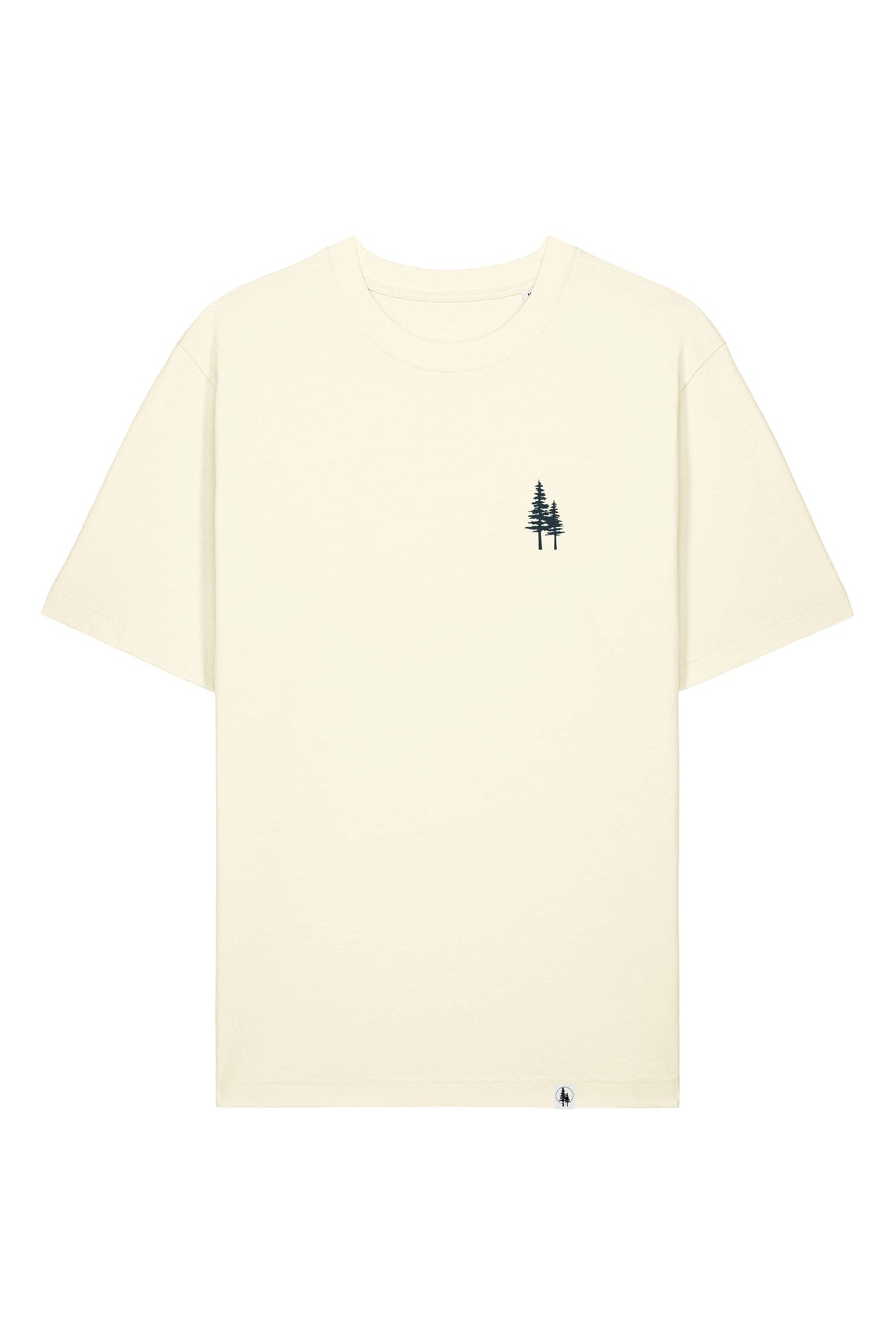Tricou Friz print Not all those who wander are lost Cream - fata