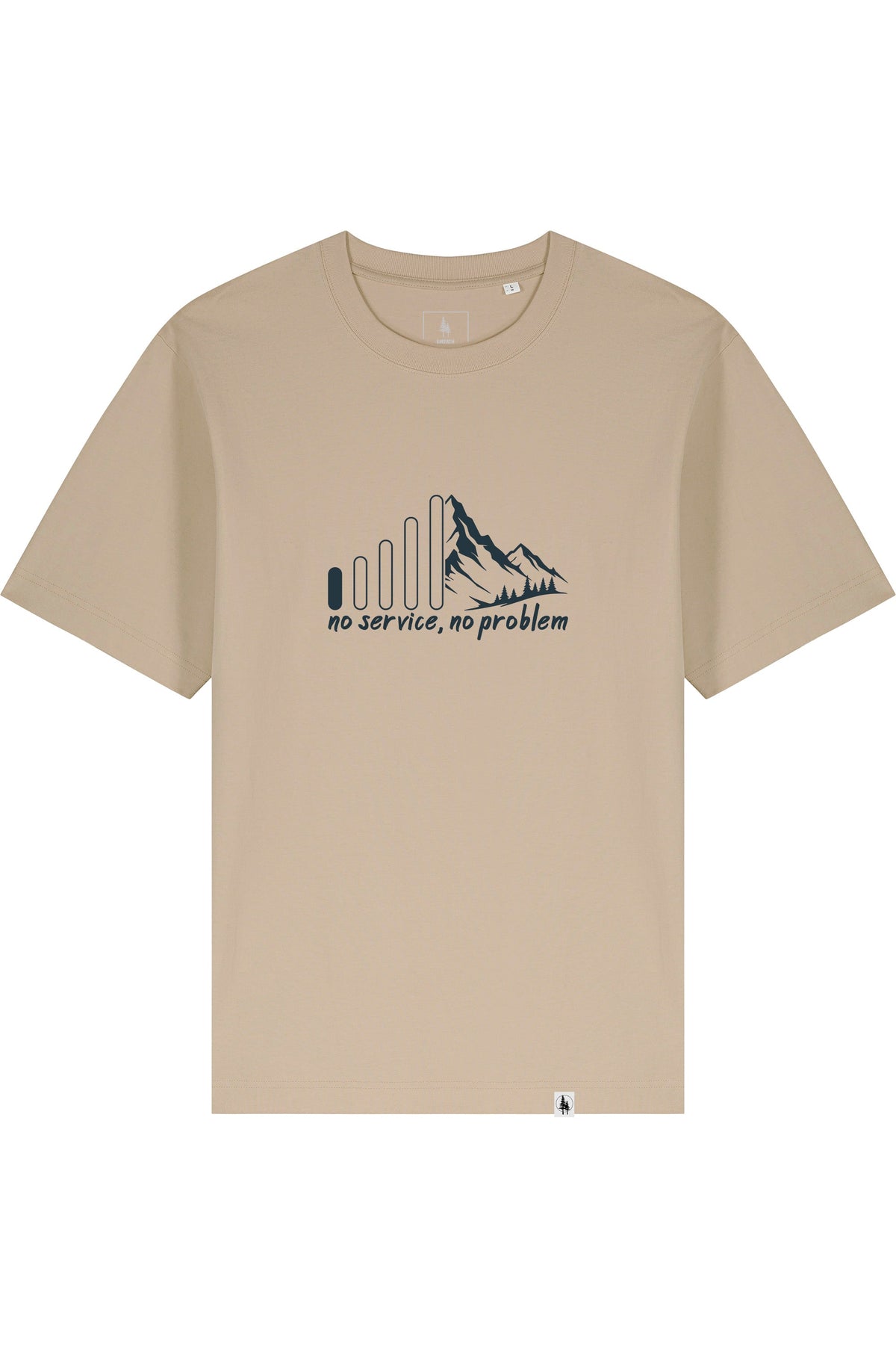 Tricou Friz print No Service Desert Dust - fata