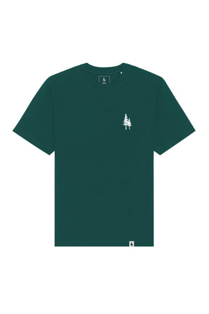 Tricou Friz print Not all those who wander are lost Glazed Green - fata
