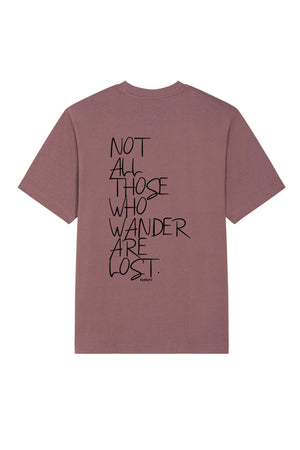 Tricou Friz print Not all those who wander are lost Kaffa Coffe - spate