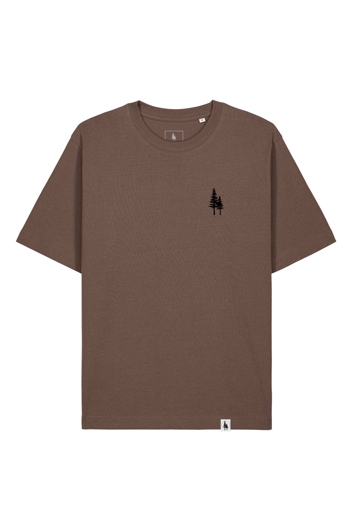 Tricou Friz print Not all those who wander are lost Mocha - fata