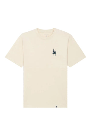 Tricou Friz print Not all those who wander are lost Natural Raw - fata