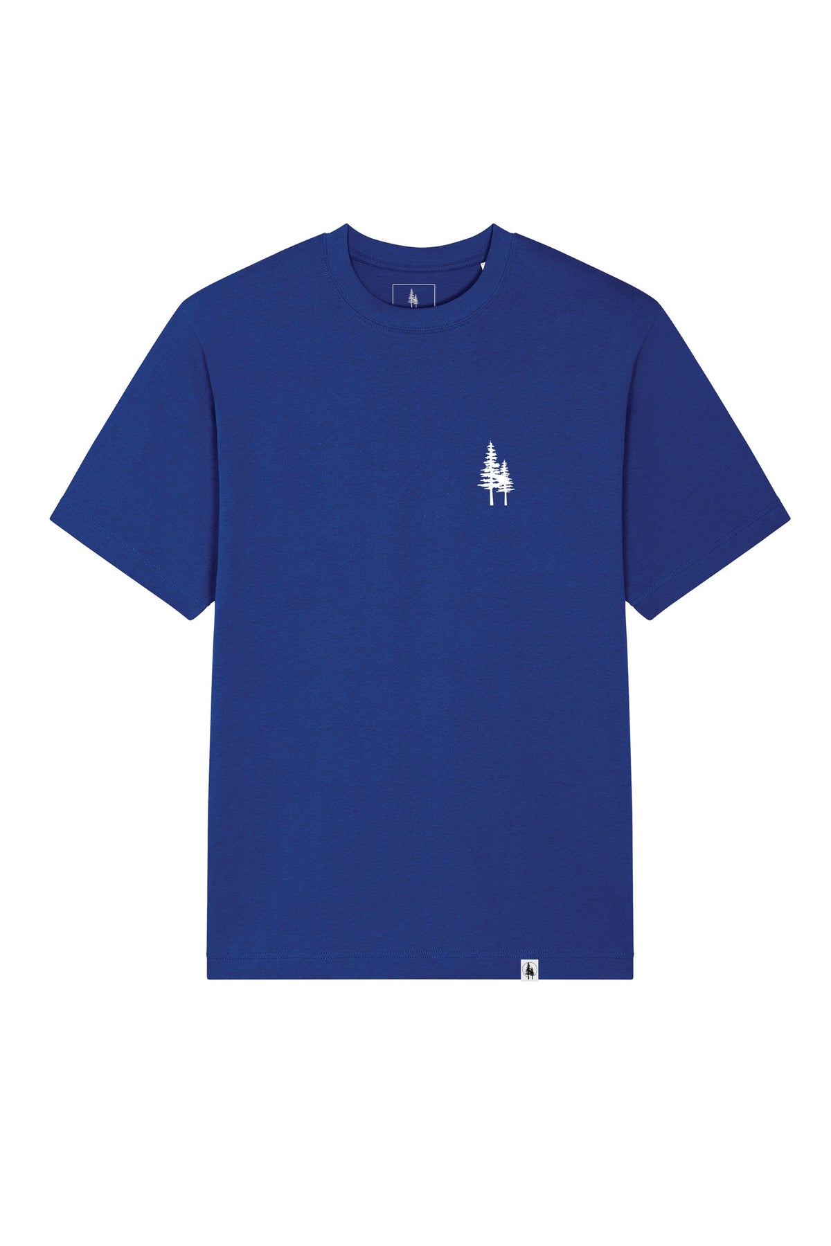 Tricou Friz print Not all those who wander are lost Worker Blue - fata