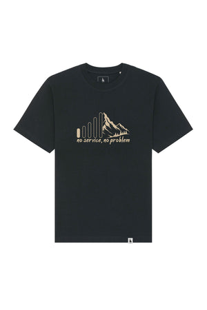 Tricou Friz print No Service Negru - fata