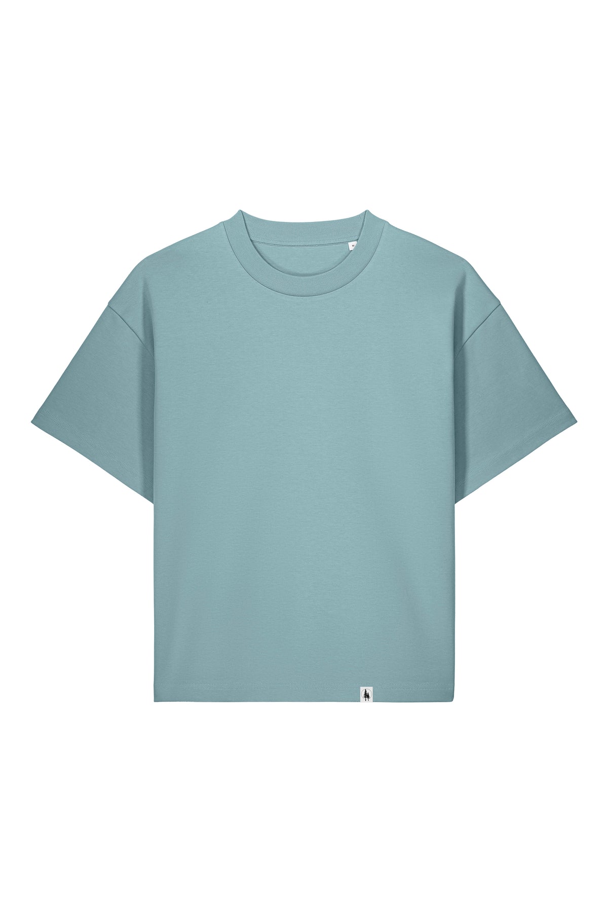 Tricou unisex Haro, model simplu – Pebble Blue – față