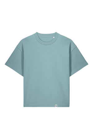 Tricou unisex Haro, model simplu – Pebble Blue – față