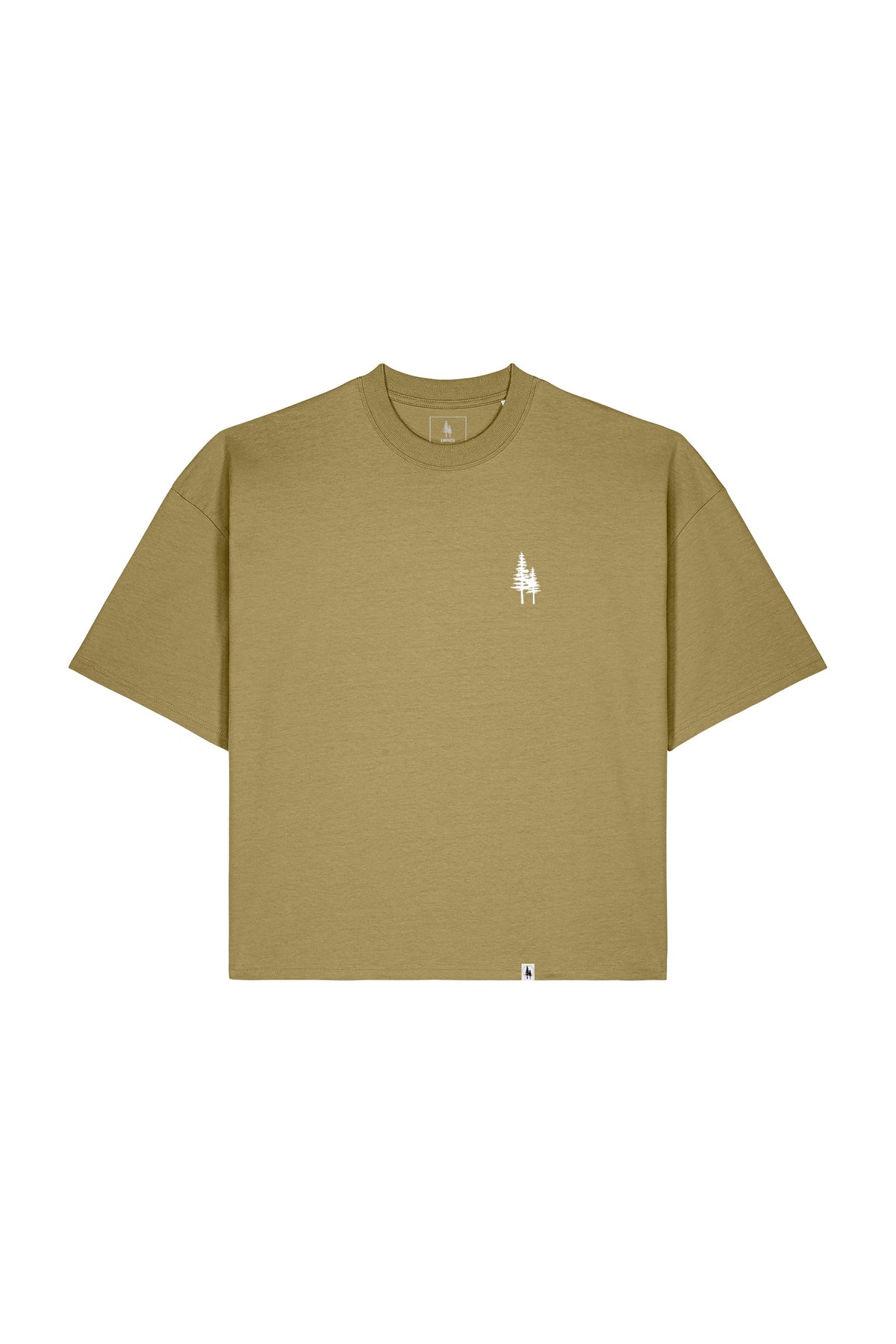 Tricou Hyro print Logo Empath Faded Olive - fata