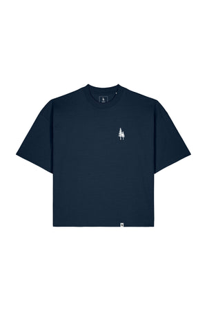 Tricou Hyro print Logo Empath French Navy - fata