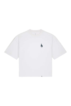 Tricou Hyro print Logo Empath Alb - fata