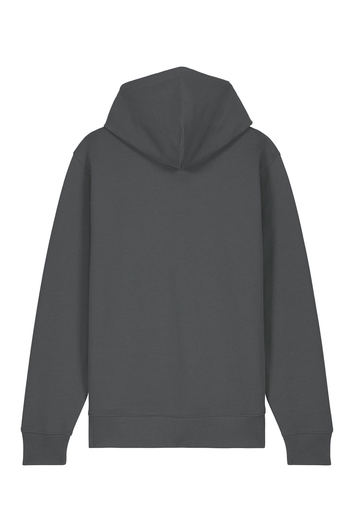 Hanorac premium cu fermoar Korin, Logo Brodat – Anthracite – spate