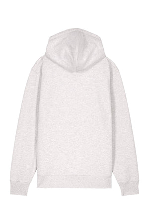 Hanorac premium cu fermoar Korin, Logo Brodat – Cool Heather Grey – spate