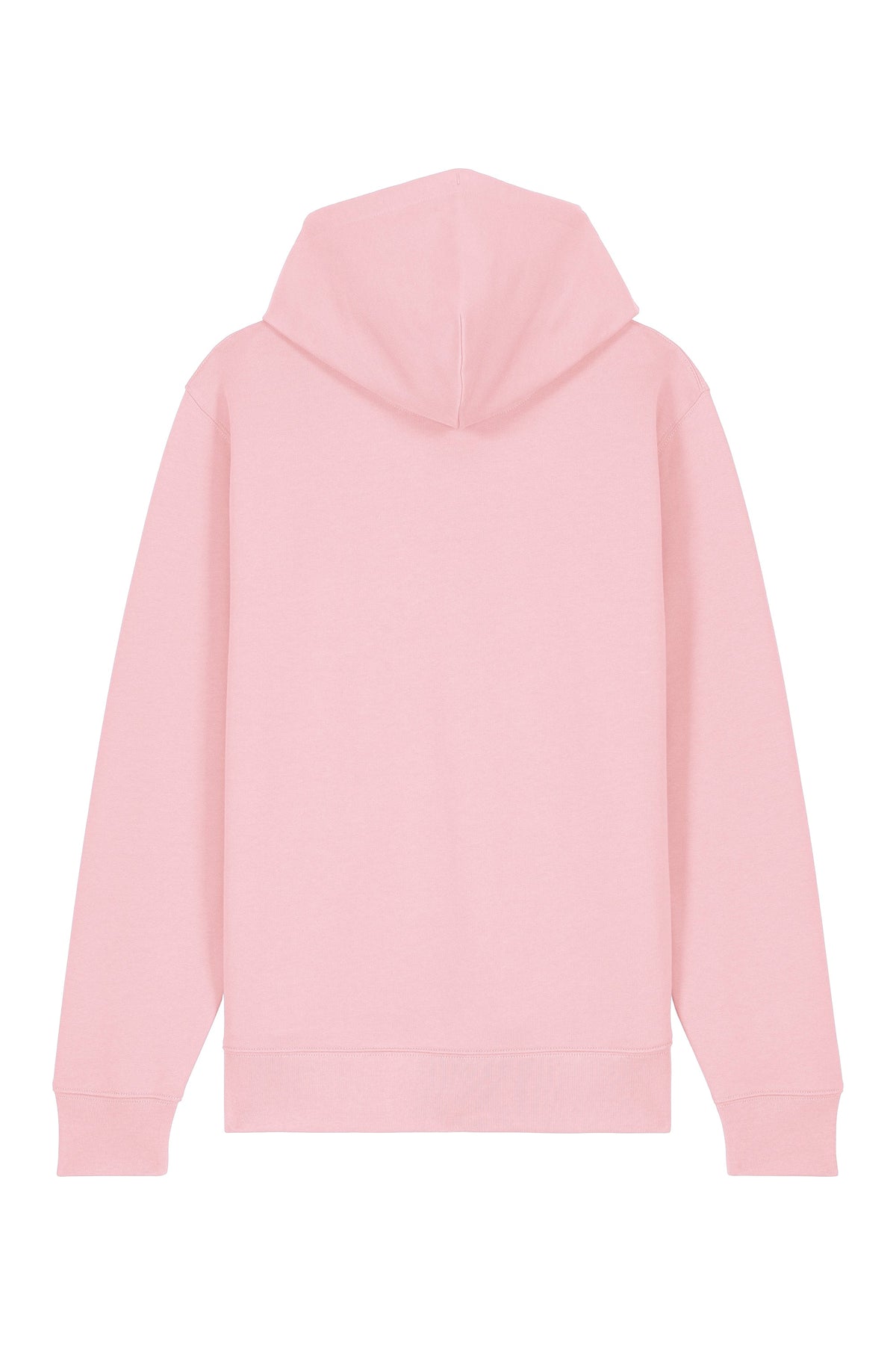Hanorac premium cu fermoar Korin, Logo Brodat – Cotton Pink – spate