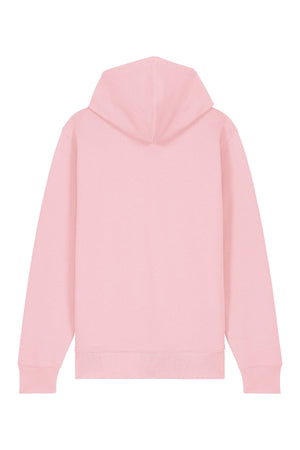 Hanorac premium cu fermoar Korin, Logo Brodat – Cotton Pink – spate