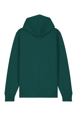 Hanorac premium cu fermoar Korin, Logo Brodat – Glazed Green – spate