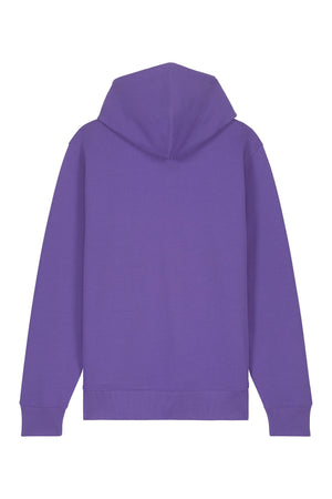 Hanorac premium cu fermoar Korin, Logo Brodat – Purple Love – spate