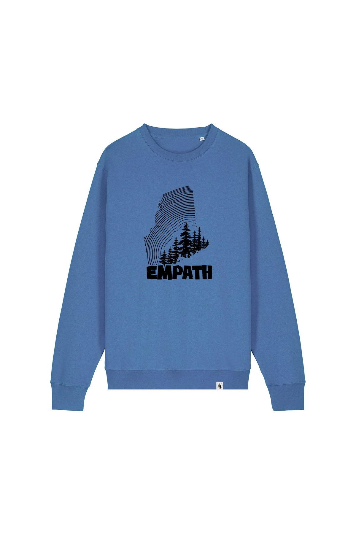 Bluza unisex subtire Mato, print Wood, Bright Blue - față