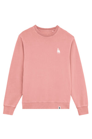 Bluza unisex subtire Mato, print Logo Empath – Canyon Pink – față