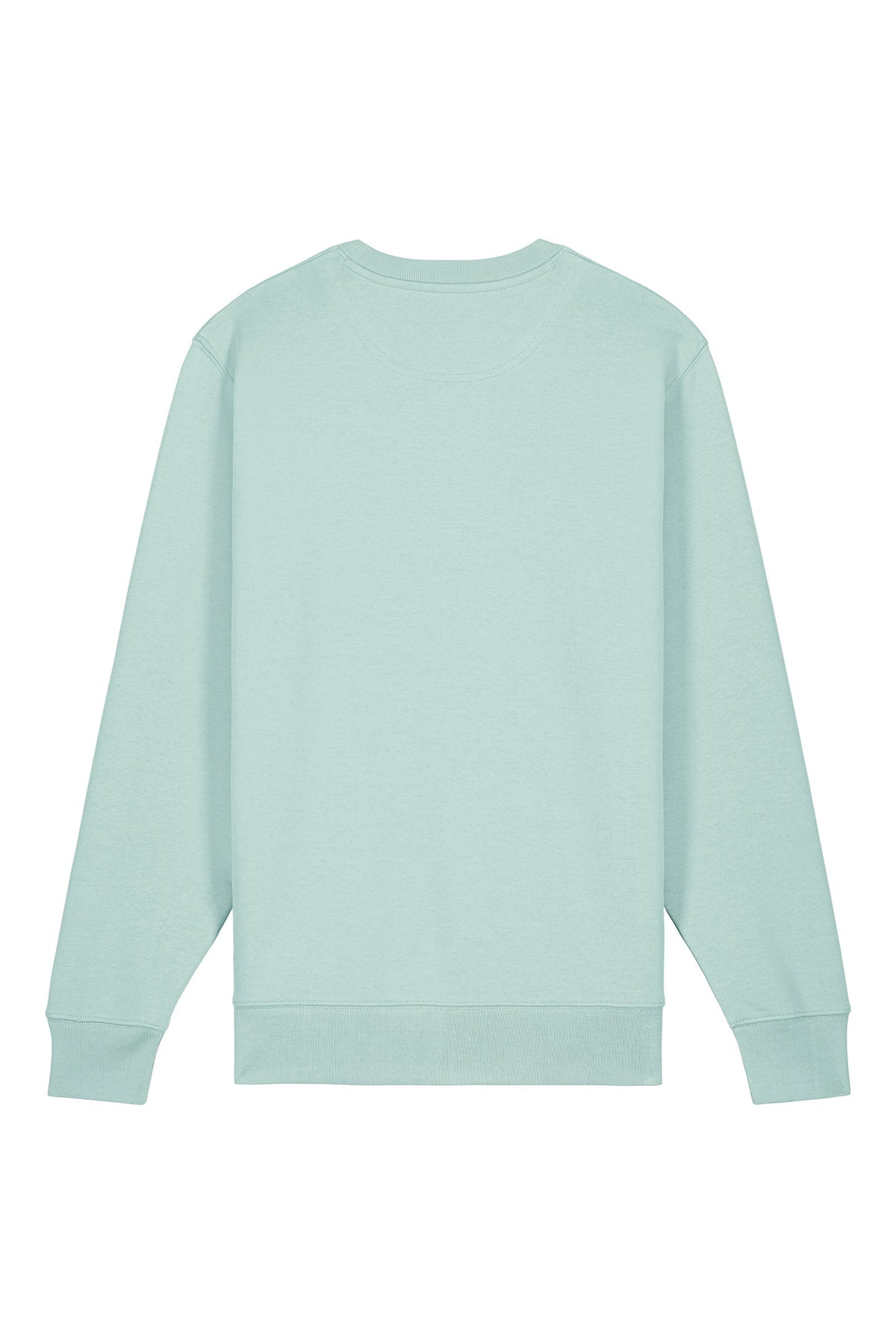 Bluza unisex subtire Mato, print No service, Caribbean Blue - spate