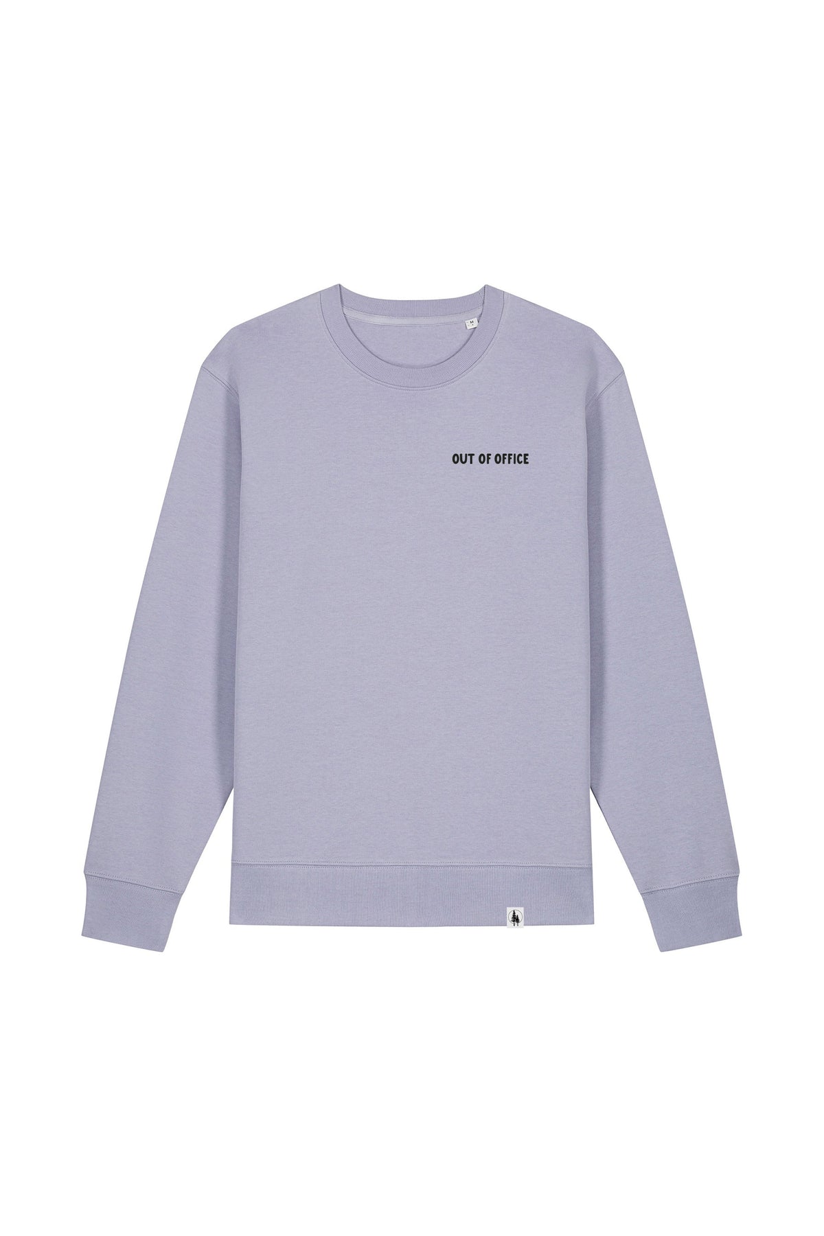 Bluza unisex subtire Mato, print Out of office, Lavender - față