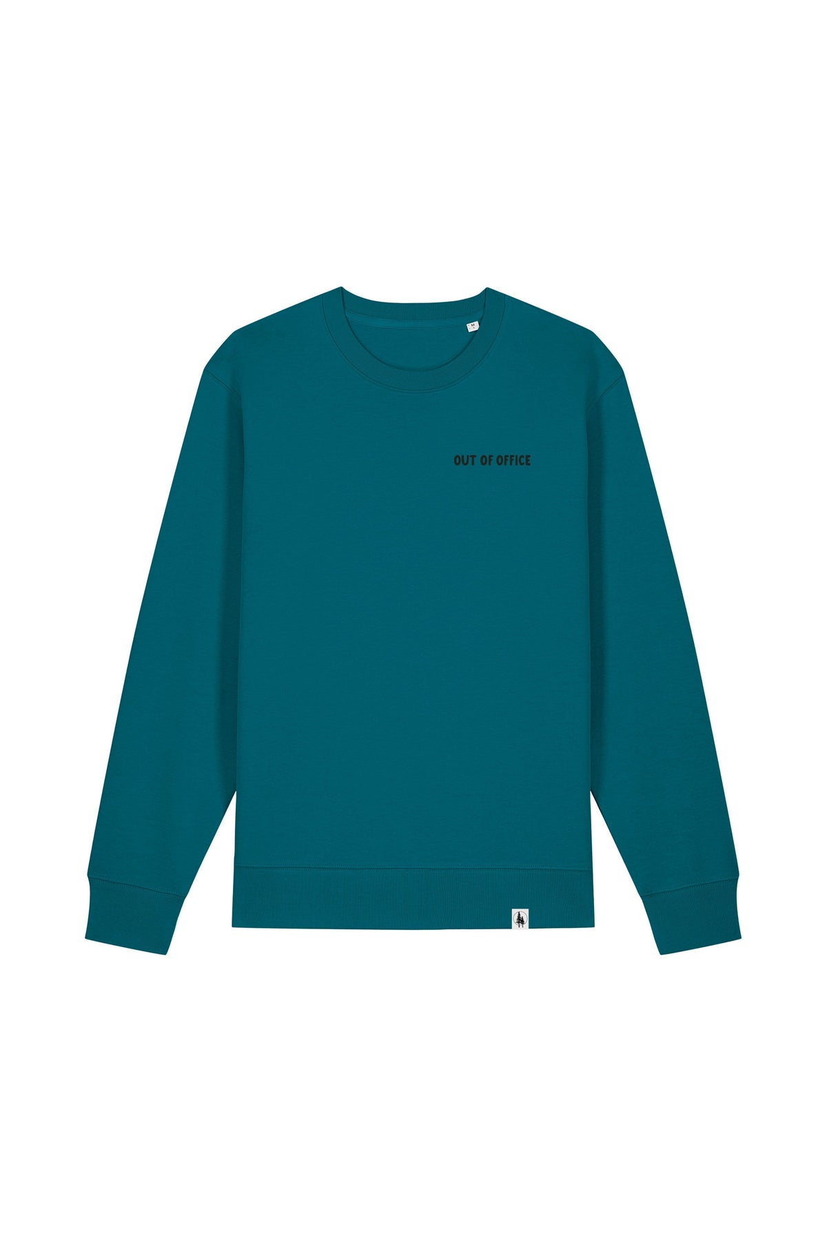 Bluza unisex subtire Mato, print Out of office, Ocean Depth - față