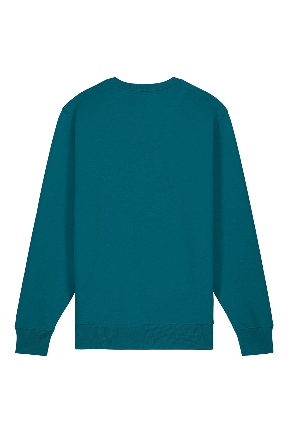 Bluza unisex subtire Mato, print Wood, Ocean Depth - spate