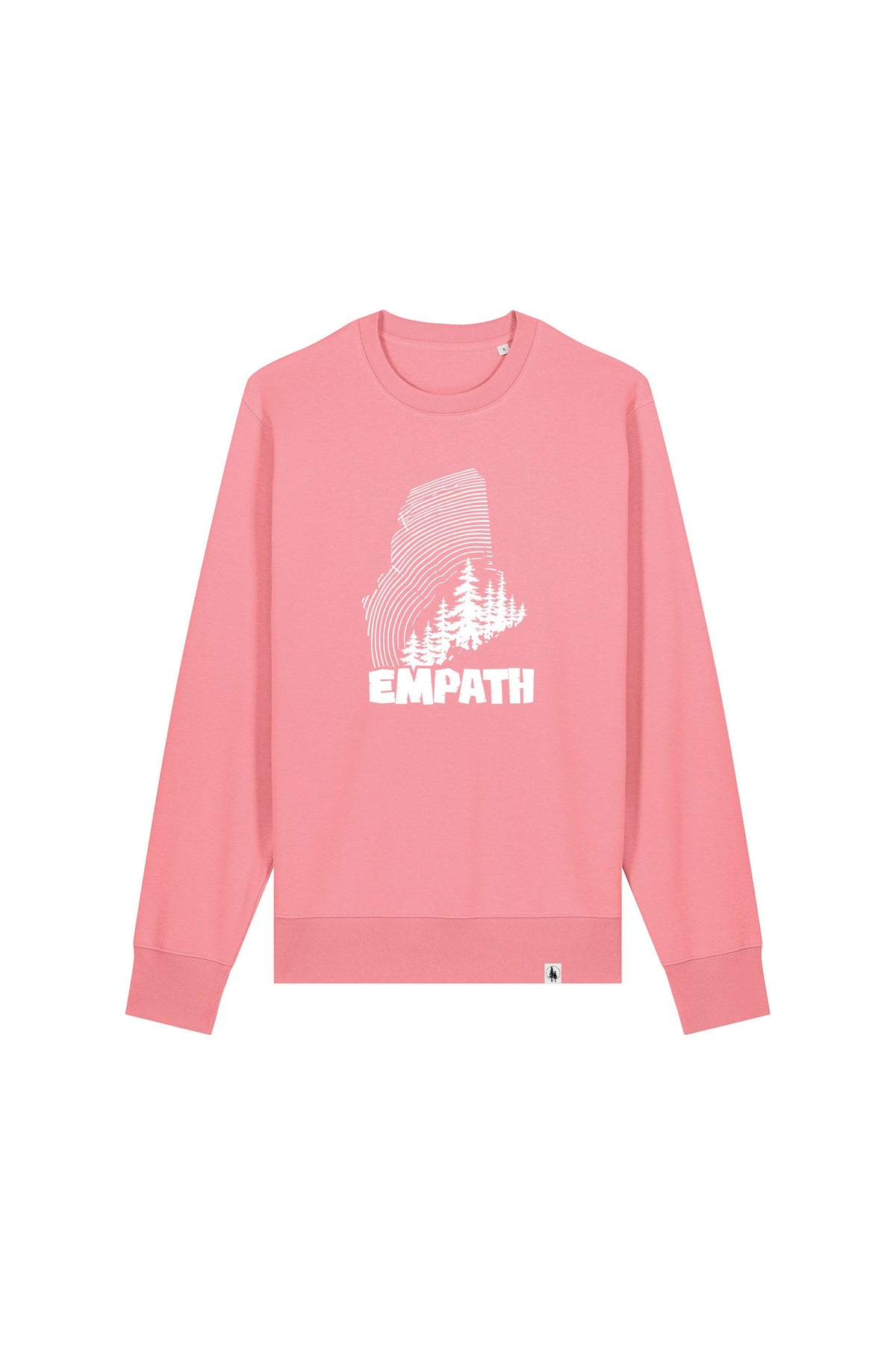 Bluza unisex subtire Mato, print Wood, Pink Joy - față