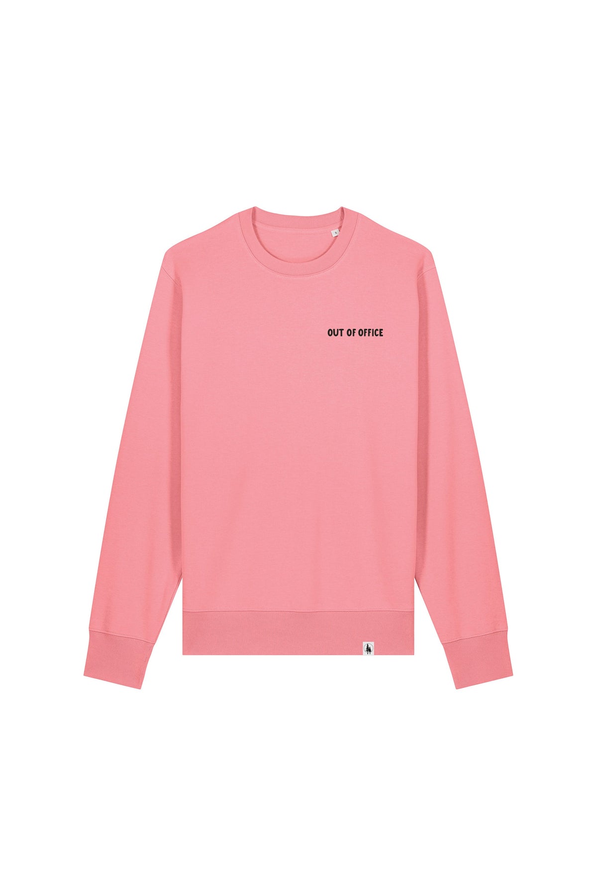 Bluza unisex subtire Mato, print Out of office, Pink Joy - față