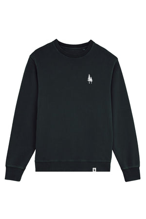 Bluza unisex subtire Mato, print Logo Empath – Negru – față