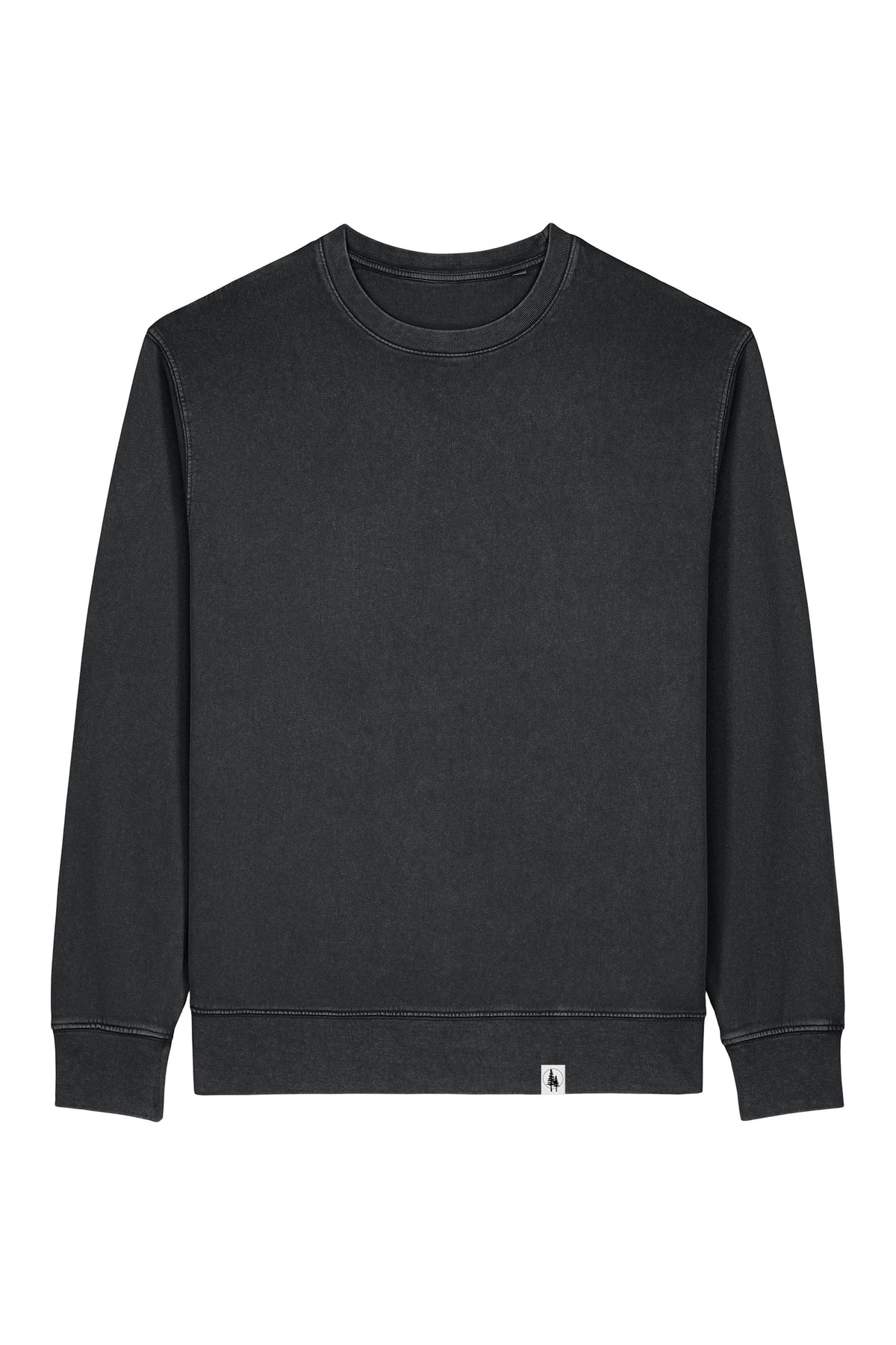 Bluza unisex subtire Mato Vintage, model simplu – G. Dyed Black Rock – față