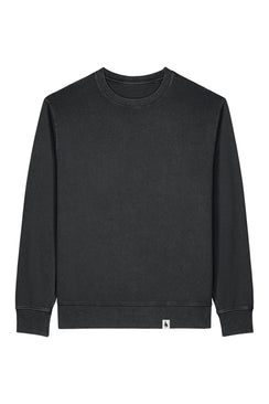 Bluza unisex subtire Mato Vintage, model simplu – G. Dyed Black Rock – față