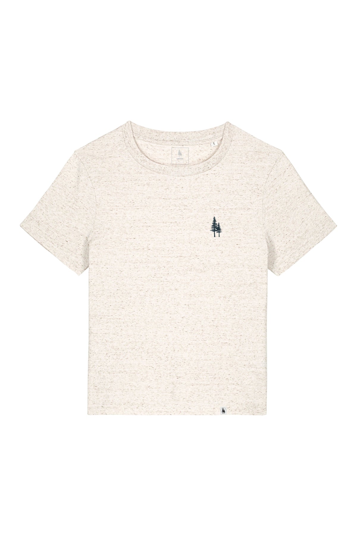 Tricou dama Mura, print Logo Empath – Eco Heather – față