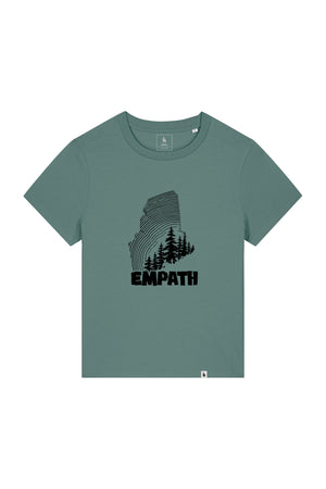 Tricou dama Mura, print Wood, Green Bay - față