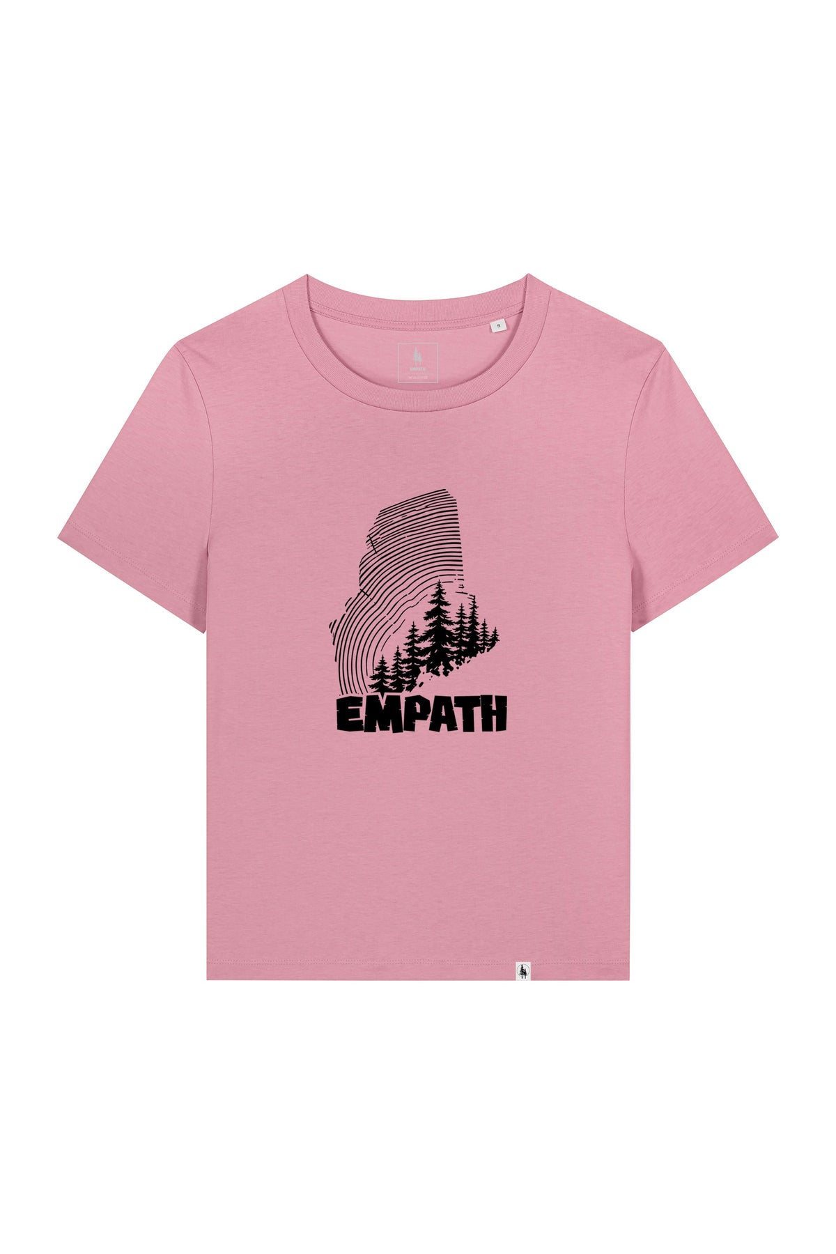 Tricou dama Mura, print Wood, Lilac - față