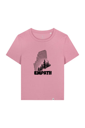 Tricou dama Mura, print Wood, Lilac - față