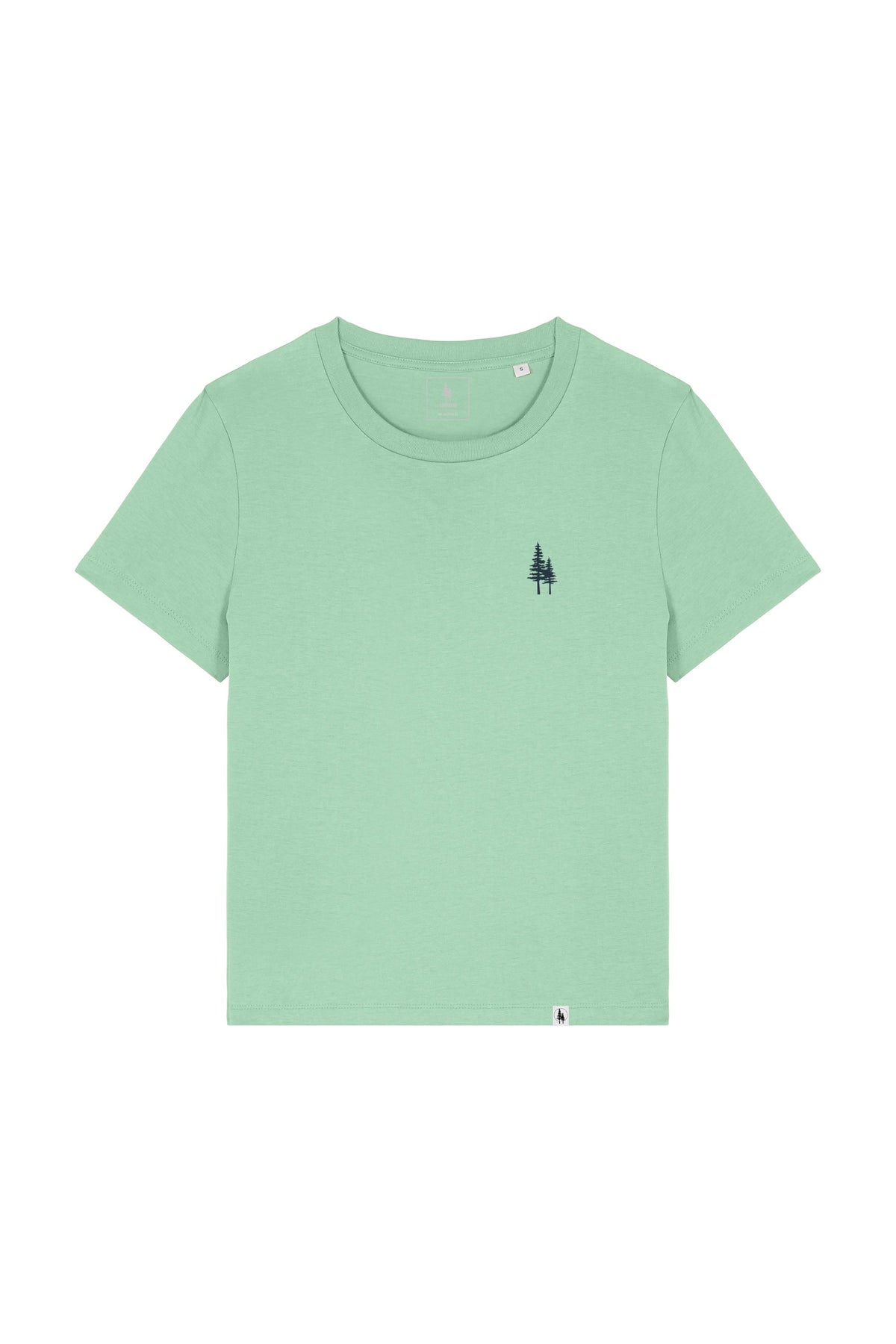 Tricou dama Mura, print Logo Empath – Misty Jade – față