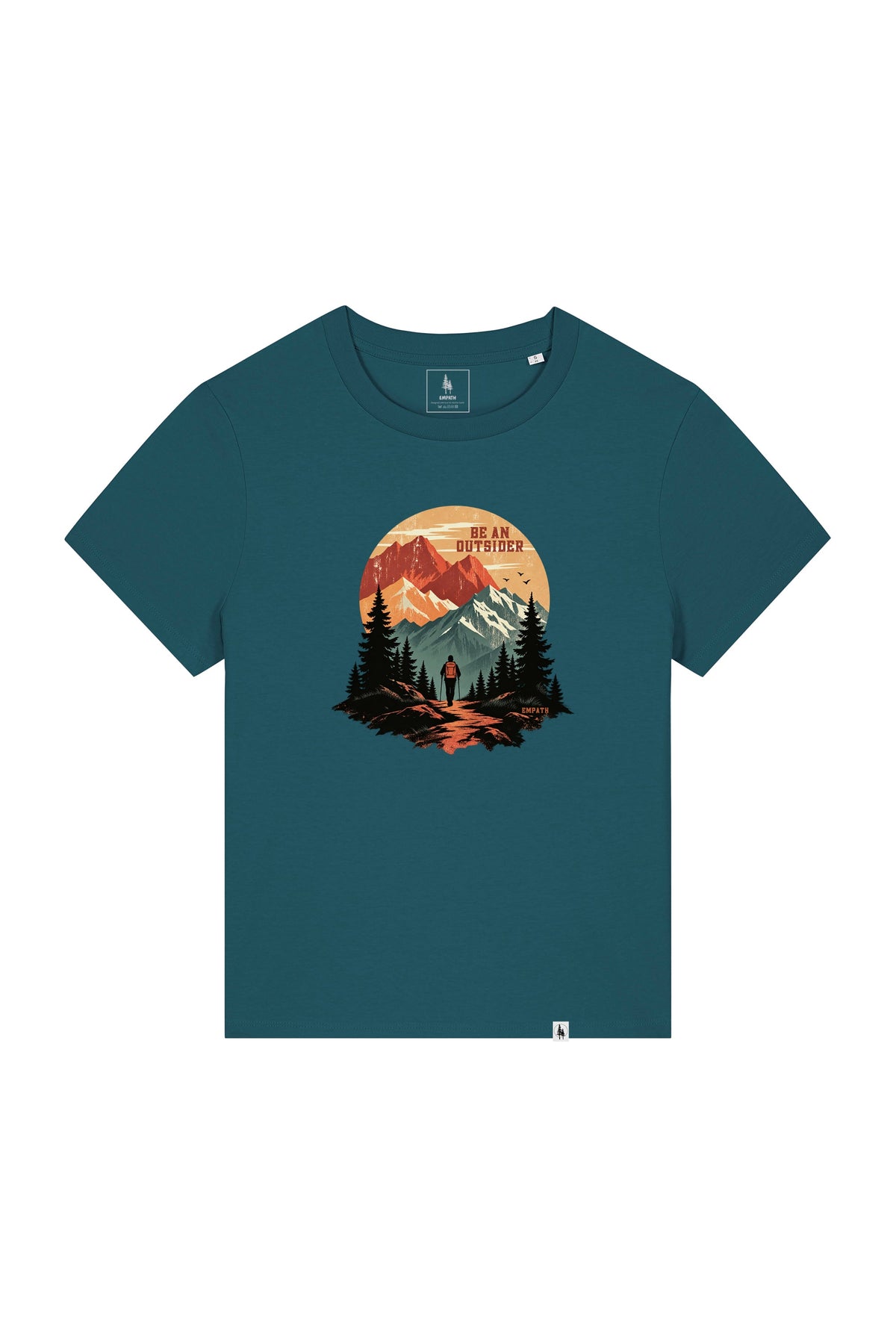 Tricou dama Mura, print Be an outsider, Stargazer - față