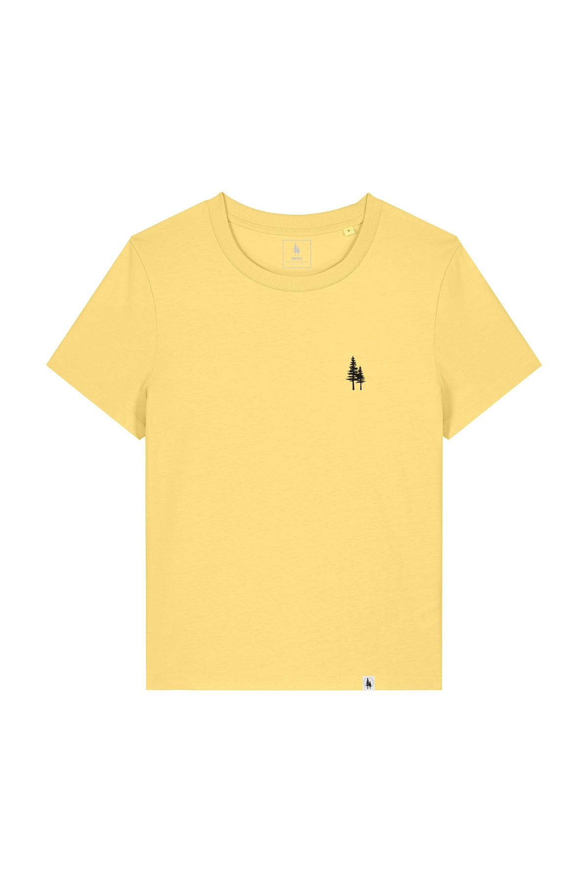 Tricou dama Mura, print Logo Empath – Viva Yellow – față