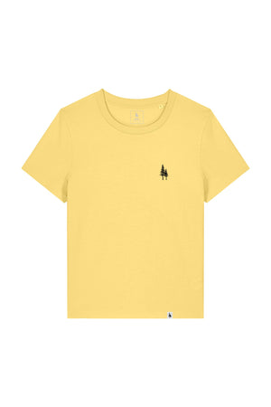 Tricou dama Mura, print Logo Empath – Viva Yellow – față