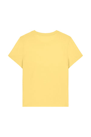 Tricou dama Mura, print Be an outsider, Viva Yellow - spate