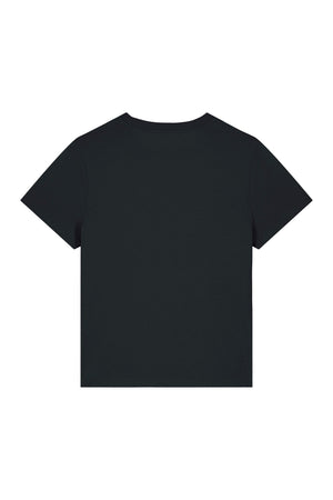 Tricou dama Mura, print Be an outsider, Negru - spate