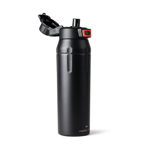 Sticlă termos Nordic Drift Trail RCS, 750 ml - capac deschis cu mâner