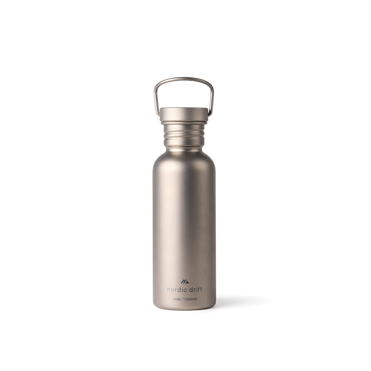Sticlă din titan Nordic Drift Trail Ultra Light, 600 ml - Silver