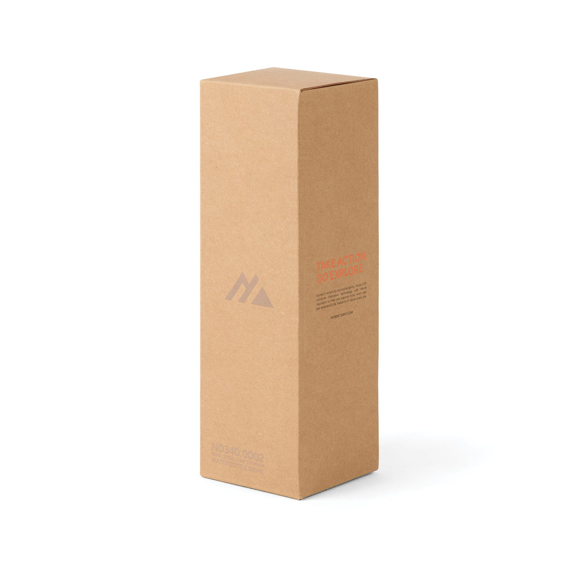Sticlă din titan Nordic Drift Trail Ultra Light, 600 ml - ambalaj