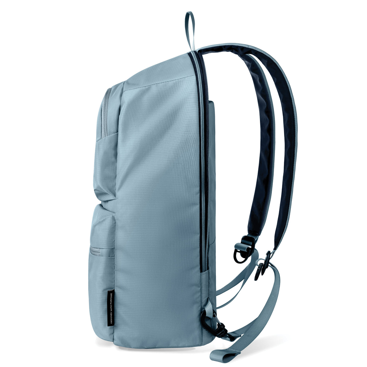 Rucsac laptop XD Design Switch 2-in-1, 22L - Albastru deschis, spate și bretele