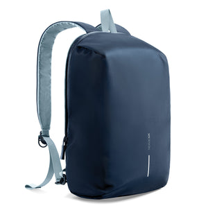 Rucsac laptop XD Design Switch 2-in-1, 22L - Albastru deschis, fața minimalistă