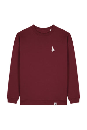 Bluza dama Paloma, print Logo Empath – Burgundy – față